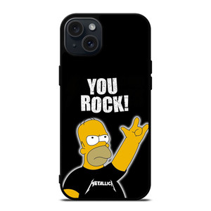 METALLICA ROCK HOMER SIMPSONS iPhone 15 Plus Case Cover METALLICA ROCK HOMER SIMPSONS iPhone 15 Plus Case Cover