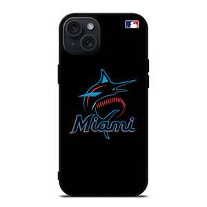 MIAMI MARLINS MLB LOGO iPhone 15 Plus Case Cover