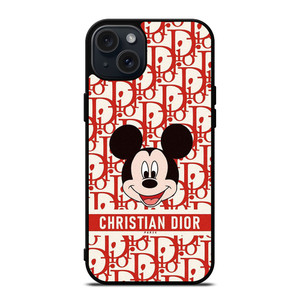 MICKEY MOUSE CHRISTIAN DIOR PARIS iPhone 15 Plus Case Cover MICKEY MOUSE CHRISTIAN DIOR PARIS iPhone 15 Plus Case Cover
