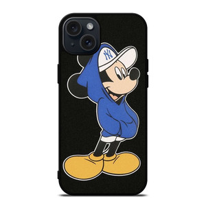 MICKEY MOUSE NEW YORK YANKEES CAP iPhone 15 Plus Case Cover MICKEY MOUSE NEW YORK YANKEES CAP iPhone 15 Plus Case Cover