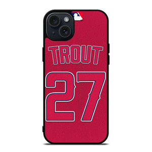 MIKE TROUT LOS ANGELES ANGELS MLB iPhone 15 Plus Case Cover