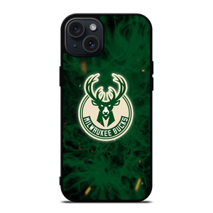 MILWAUKEE BUCKS BASKETBALL NBA FIRE iPhone 15 Plus Case Cover MILWAUKEE BUCKS BASKETBALL NBA FIRE iPhone 15 Plus Case Cover