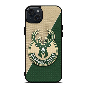 MILWAUKEE BUCKS NBA BASKETBALL LOGO iPhone 15 Plus Case Cover