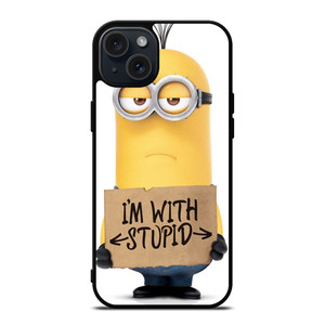 MINIONS CARTOON FUNNY iPhone 15 Plus Case Cover