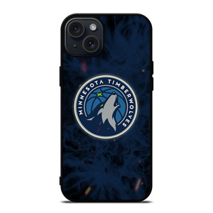 MINNESOTA TIMBERWOLVES BASKETBALL NBA FIRE iPhone 15 Plus Case Cover MINNESOTA TIMBERWOLVES BASKETBALL NBA FIRE iPhone 15 Plus Case Cover