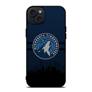 MINNESOTA TIMBERWOLVES NBA SKYLINE iPhone 15 Plus Case Cover