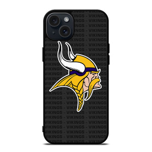 MINNESOTA VIKINGS FOOTBALL TEXT iPhone 15 Plus Case Cover
