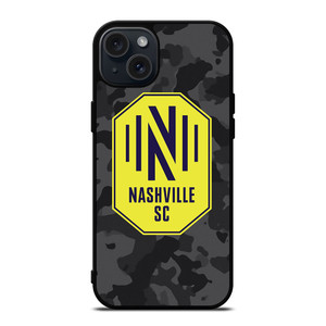 NASHVILLE SC MLS BLACK CAMO iPhone 15 Plus Case Cover