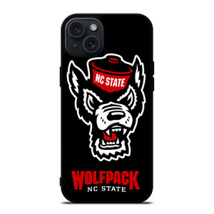 NC NORTH CAROLINA WOLFPACK FOOTBALL LOGO iPhone 15 Plus Case Cover