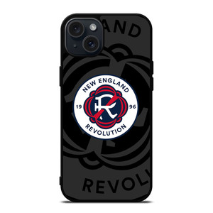 NEW ENGLAND REVOLUTION MLS BLACK iPhone 15 Plus Case Cover