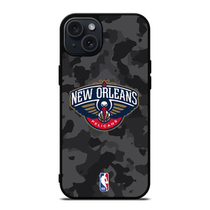 NEW ORLEANS PELICANS BLACK CAMO iPhone 15 Plus Case Cover