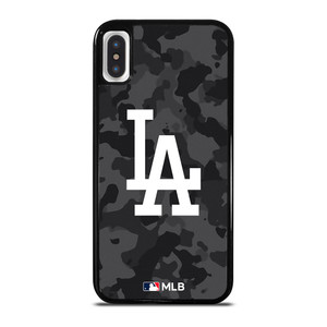 LOS ANGELES DODGERS BASEBALL BLACK CAMO iPhone X / XS Case Cover