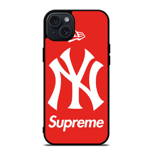 NEW YORK YANKEES SUPREME NEW ERA 2 iPhone 15 Plus Case Cover NEW YORK YANKEES SUPREME NEW ERA 2 iPhone 15 Plus Case Cover