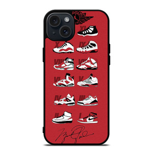 NIKE AIR JORDAN EVOLUTION iPhone 15 Plus Case Cover NIKE AIR JORDAN EVOLUTION iPhone 15 Plus Case Cover