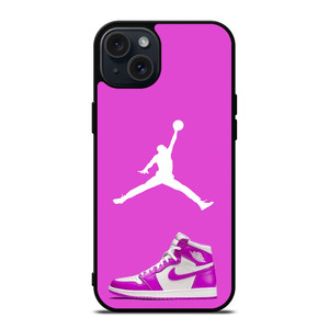 NIKE AIR JORDAN PURPLE iPhone 15 Plus Case Cover NIKE AIR JORDAN PURPLE iPhone 15 Plus Case Cover
