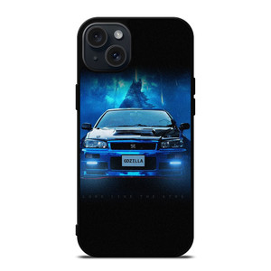 NISSAN GTR GODZILLA BLUE iPhone 15 Plus Case Cover NISSAN GTR GODZILLA BLUE iPhone 15 Plus Case Cover