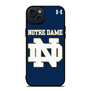 NOTRE DAME FIGHTING UNDER ARMOUR iPhone 15 Plus Case Cover NOTRE DAME FIGHTING UNDER ARMOUR iPhone 15 Plus Case Cover
