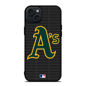 OAKLAND ATHLETICS BASEBALL BLACK iPhone 15 Plus Case Cover