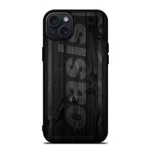 OASIS ROCK BAND WOODEN LOGO iPhone 15 Plus Case Cover OASIS ROCK BAND WOODEN LOGO iPhone 15 Plus Case Cover