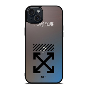 OFF WHITE TRAVIS SCOTT iPhone 15 Plus Case Cover