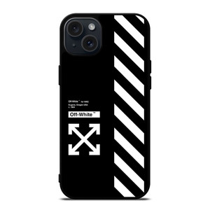 OFF WHITE USA STRIPE iPhone 15 Plus Case Cover OFF WHITE USA STRIPE iPhone 15 Plus Case Cover