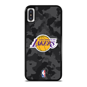 LOS ANGELES LAKERS BLACK CAMO iPhone X / XS Case Cover