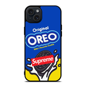 OREO CHOCOLATE MILK COOKIES SUPREME iPhone 15 Plus Case Cover OREO CHOCOLATE MILK COOKIES SUPREME iPhone 15 Plus Case Cover