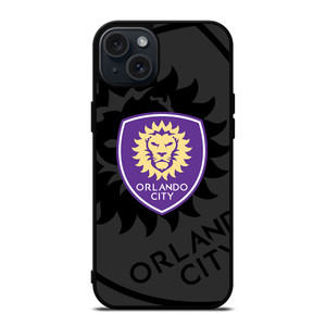 ORLANDO CITY SC MLS BLACK iPhone 15 Plus Case Cover