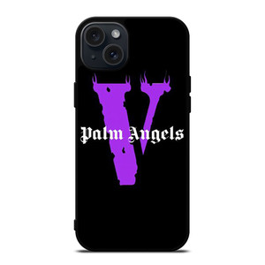 PALM ANGELS VLONE PURPLE iPhone 15 Plus Case Cover PALM ANGELS VLONE PURPLE iPhone 15 Plus Case Cover