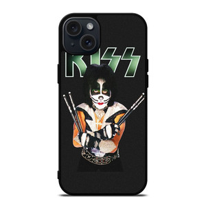 PETER CRISS KISS ROCK BAND iPhone 15 Plus Case Cover PETER CRISS KISS ROCK BAND iPhone 15 Plus Case Cover