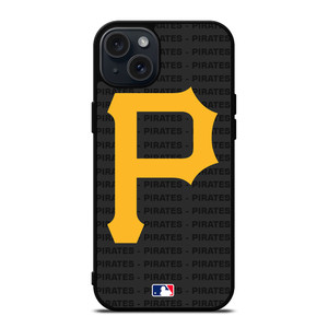 PITTSBURGH PIRATES BASEBALL BLACK iPhone 15 Plus Case Cover