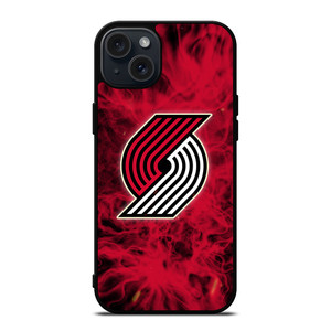 PORTLAND TRAIL BLAZERS BASKETBALL NBA FIRE iPhone 15 Plus Case Cover PORTLAND TRAIL BLAZERS BASKETBALL NBA FIRE iPhone 15 Plus Case Cover