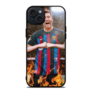 ROBERT LEWANDOWSKI FC BARCELONA iPhone 15 Plus Case Cover ROBERT LEWANDOWSKI FC BARCELONA iPhone 15 Plus Case Cover