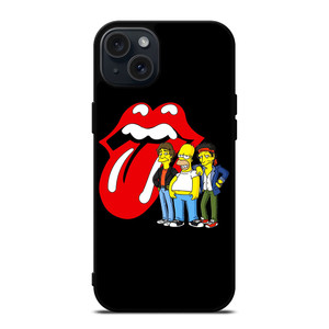 ROLLING STONES BART SIMPSON iPhone 15 Plus Case Cover ROLLING STONES BART SIMPSON iPhone 15 Plus Case Cover