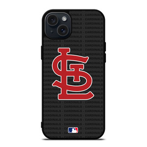 SAINT LOUIS CARDINALS BASEBALL BLACK iPhone 15 Plus Case Cover