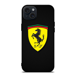 SCUDERIA FERRARI CARBON FIBER iPhone 15 Plus Case Cover