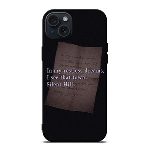 SILENT HILL GAMES LETTER iPhone 15 Plus Case Cover SILENT HILL GAMES LETTER iPhone 15 Plus Case Cover
