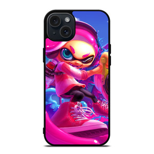 SPLATOON PINK iPhone 15 Plus Case Cover