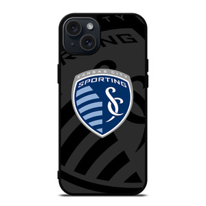 SPORTING KANSAS CITY MLS BLACK iPhone 15 Plus Case Cover
