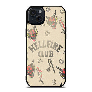 STRANGER THINGS 4 HELLFIRE CLUB iPhone 15 Plus Case Cover