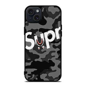 SUPREME BAPE SHARK iPhone 15 Plus Case Cover SUPREME BAPE SHARK iPhone 15 Plus Case Cover