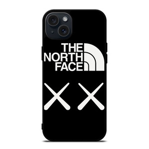 THE NORTH FACE X KAWS LOGO iPhone 15 Plus Case Cover