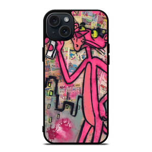 THE PINK PANTHER ART iPhone 15 Plus Case Cover THE PINK PANTHER ART iPhone 15 Plus Case Cover