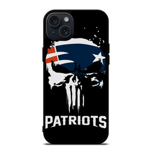 THE PUNISHER X NEW ENGLAND PATRIOTS NFL FOOTBALL iPhone 15 Plus Case Cover THE PUNISHER X NEW ENGLAND PATRIOTS NFL FOOTBALL iPhone 15 Plus Case Cover