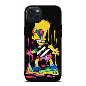 THE SIMPSONS TRIPPY ART iPhone 15 Plus Case Cover