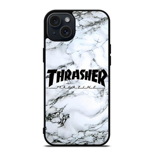 THRASHER SKATEBOARD MARBLE iPhone 15 Plus Case Cover