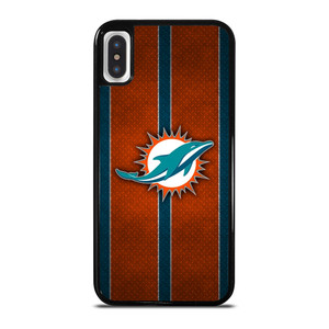 MIAMI DOPHINS NFL METAL STRIPE iPhone X / XS Case Cover MIAMI DOPHINS NFL METAL STRIPE iPhone X / XS Case Cover