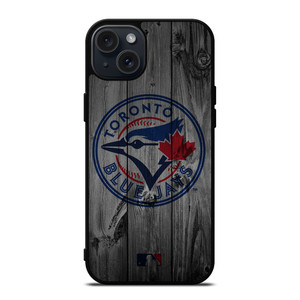 TORONTO BLUE JAYS BASEBALL MLB WOOD LOGO iPhone 15 Plus Case Cover