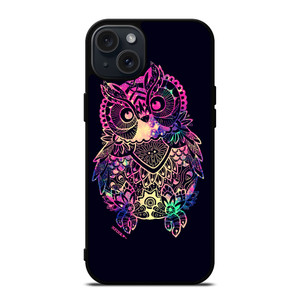 TRIBAL OWL ART iPhone 15 Plus Case Cover