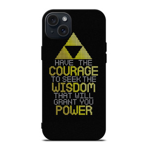 TRIFORCE ZELDA QUOTES iPhone 15 Plus Case Cover